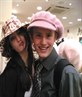 haha me n mike trying on hats