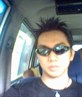 at my car...