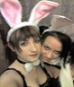 me and jess as bunnies :) cuteness x