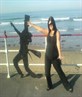 me in a westend show ,showin at redcar beach lol
