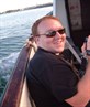 Me at sea in a boat