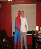me dressd as spidey