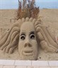 rasta man made out of sand,pretty cool