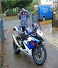 mum having a nose at my GSXR