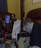 opening presents with the lads