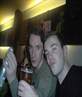 a very drunk me and my housemate