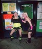 outside the chinese shop!! lol!