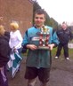 Me with the trophy we won