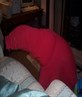 LMAO Then he got stuck in the sleve...