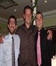 At a m8s wedding (me in middle)
