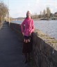 By the river Bann i smile ... to/at the world