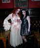 with my friend at the zombie prom!