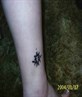 my tattoo on my ankle...KMK BIZNATCHES