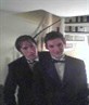 on left in snazzy tux