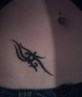 my new tattoo on my tummy x