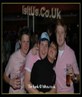 On the right in pink... steamin in The Bank