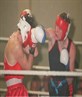 me with the blue n white gloves