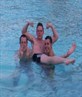 In a Pool in Doha with James and Dave