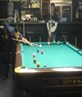 Me playing pool at the HK pool club