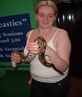 me holdin a snake at butterfly world