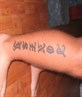 the tatoo me cuzin did for is haha