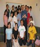 Me with a group of students