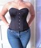 trying on of the new corset