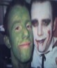 Me and ross on halloween, im the green one 