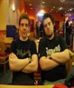 me n tony lookin sinister at the bowling