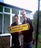 Me and Nick..... With a sign :S lol