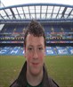 Me pitchside at Stamford Bridge
