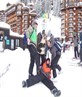 Me at the front on a snowboarding hol