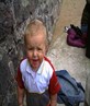 zak at tenby beach aged 15 months