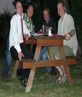In the green jumper....