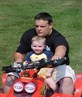 me and my nephew on my 4 wheeler