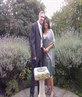 me n dominique at a wedding
