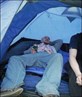 In my tent at Oxegen 2006