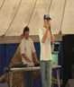 on stage at the wham festival 2004