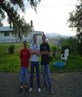 In middle with my 2cousins in America'06