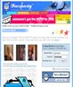 I'm on the frontpage of Faceparty :)