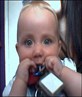 leigha eating her aunties keys :) yum
