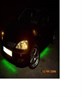 My car at night with its green undercar neons