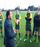 Team talk - me in the centre