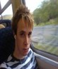 Me on a train going to manchester! woo =D