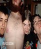 Me and some mates admire Huw's nipples