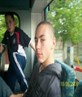 me on the bak of the bus