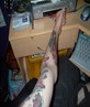 My thin arm adorned in tats!