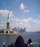 New York at a distance and Statue of Liberty