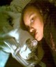 this is me && my kitty monsterface aka fred