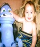 Malachy n his fav toy crazy frog!!!
